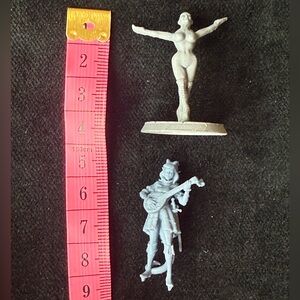 2 miniatures with base, 3D printed, roll play, D&D (S)